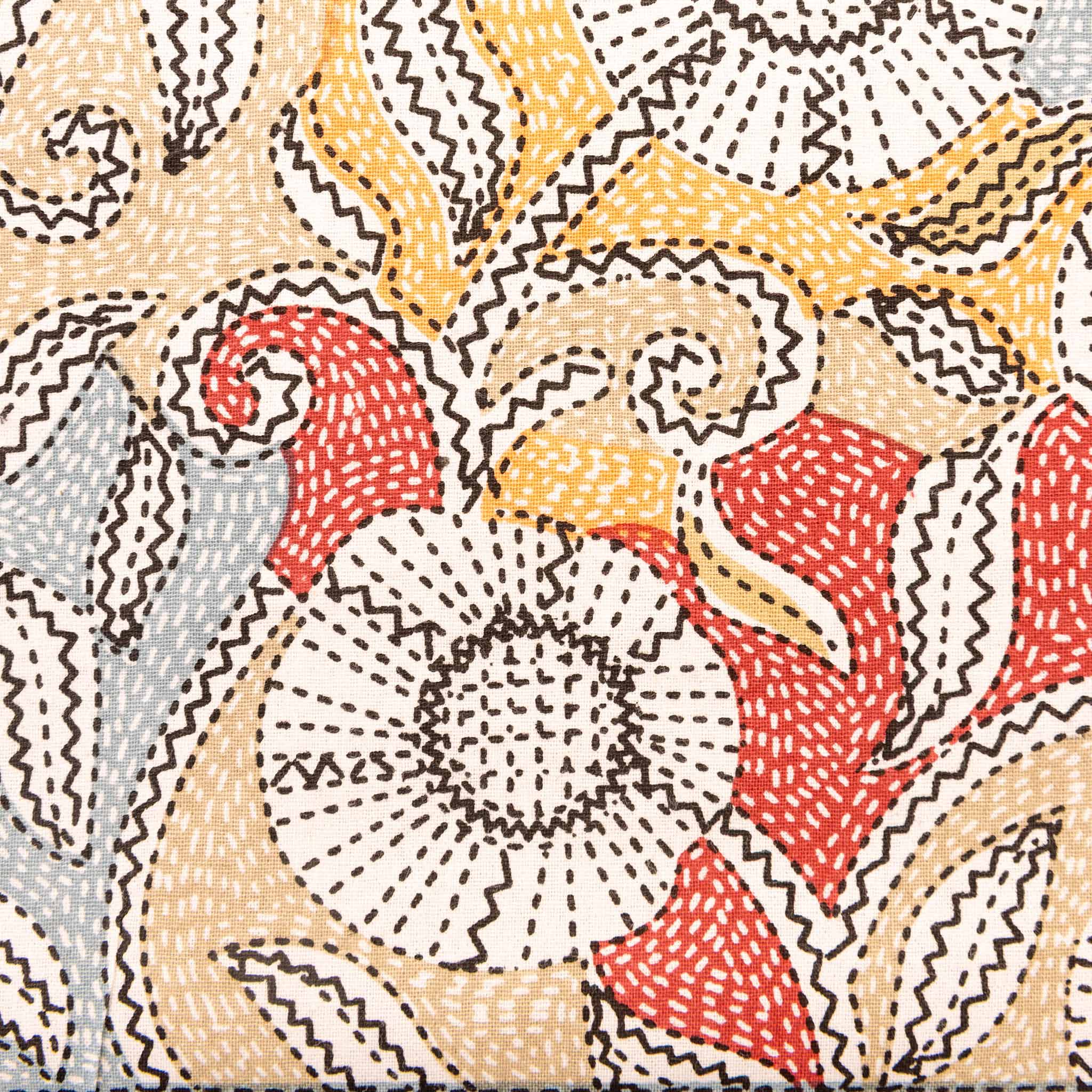 Cotton Orenji Floral Queen Size Bedsheet