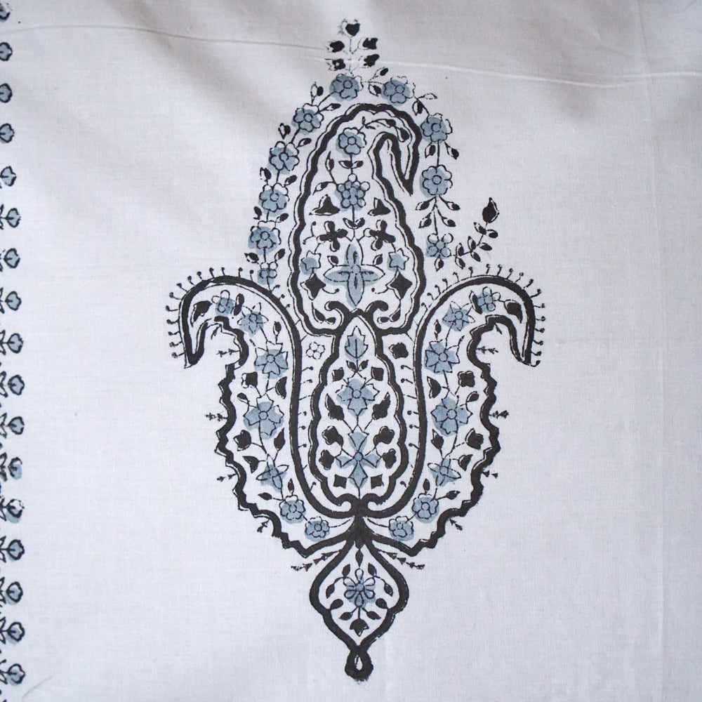 Cotton Cushion Cover Pine Leaf Boota Block Print