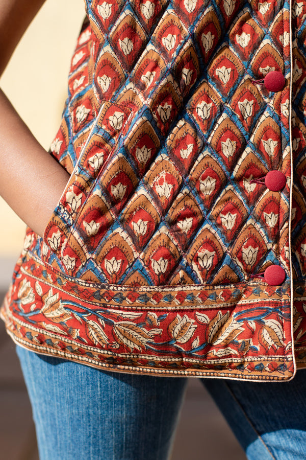 Zarozi Quilted Sleeveless Jacket
