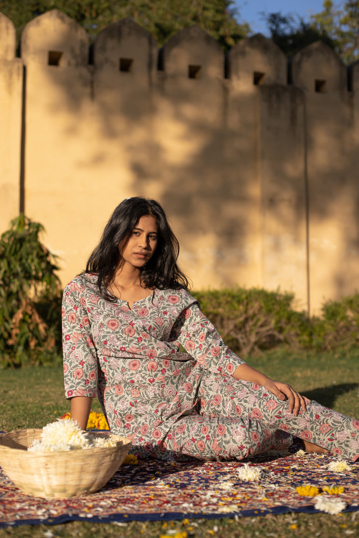 Basant Floral Nightsuit