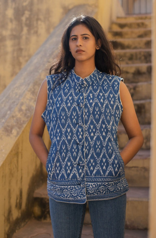 Riva Quilted Sleeveless Jacket