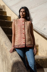 Rosewood Quilted Sleeveless Jacket