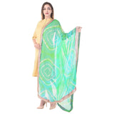 Bandhej Gota Work Chiffon Dupatta (9151486093)