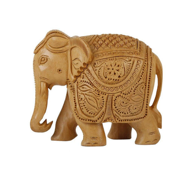 Handicraft Wood Carving Elephant 4" (5522381249)