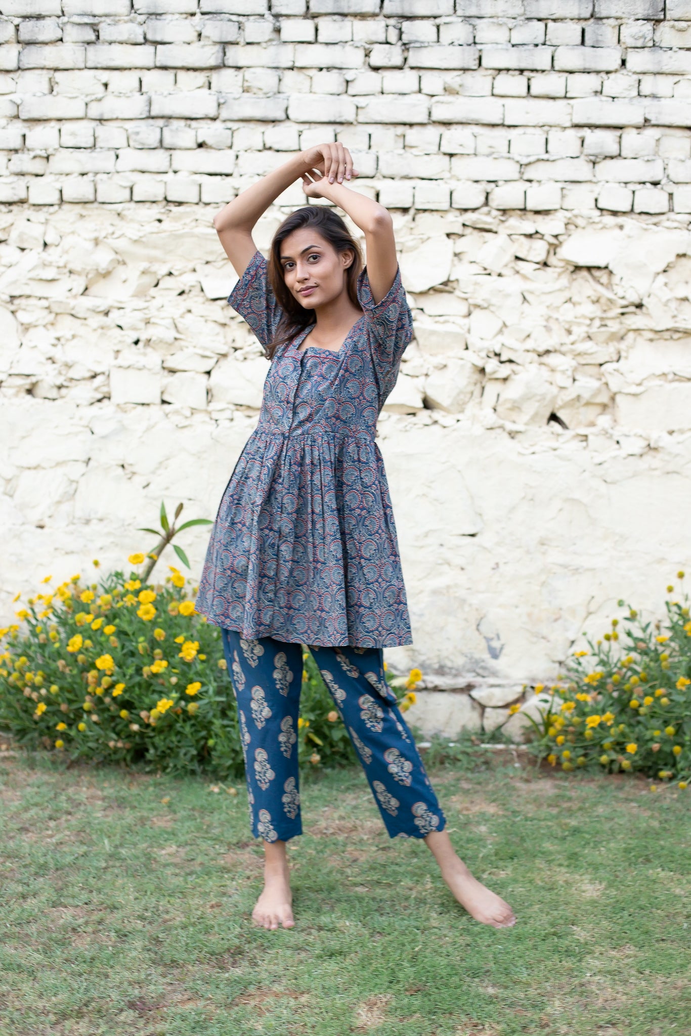 Peppy Blue Lounge Wear Set