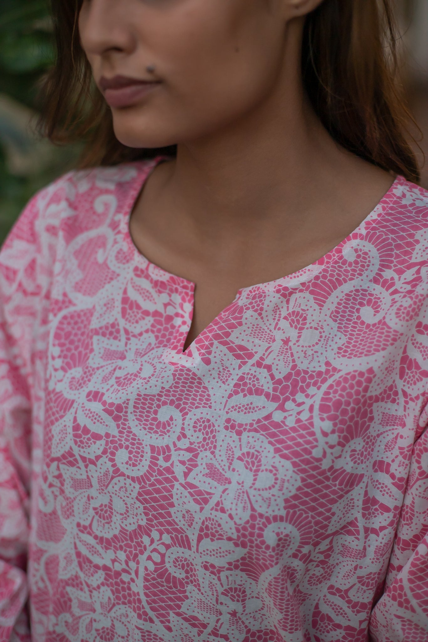 Blossoms Pink Lounge Wear Set 4