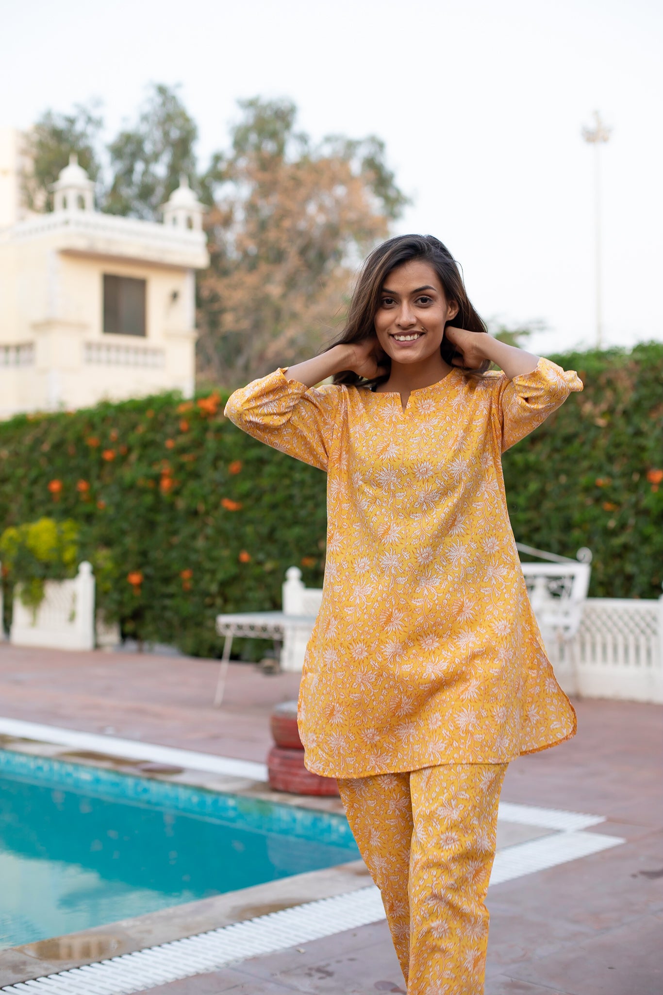 Marigold Yellow Lounge Wear Set