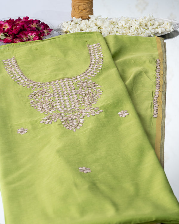 Kurti Unstitched Gota Patti Chanderi (3548048385)