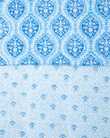 Cotton Unstitched Suit with Kota Doria Dupatta Blue Dual Tone Bel Block Print 2 (6800595386467)