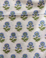 Cotton Unstitched Suit Kota Doria Dupatta Blue Green Jaal Block Print 4 (6752927514723)