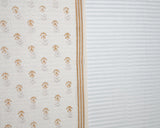 Chanderi Unstitched Suit White Gold Booti Block Print (6768897851491)
