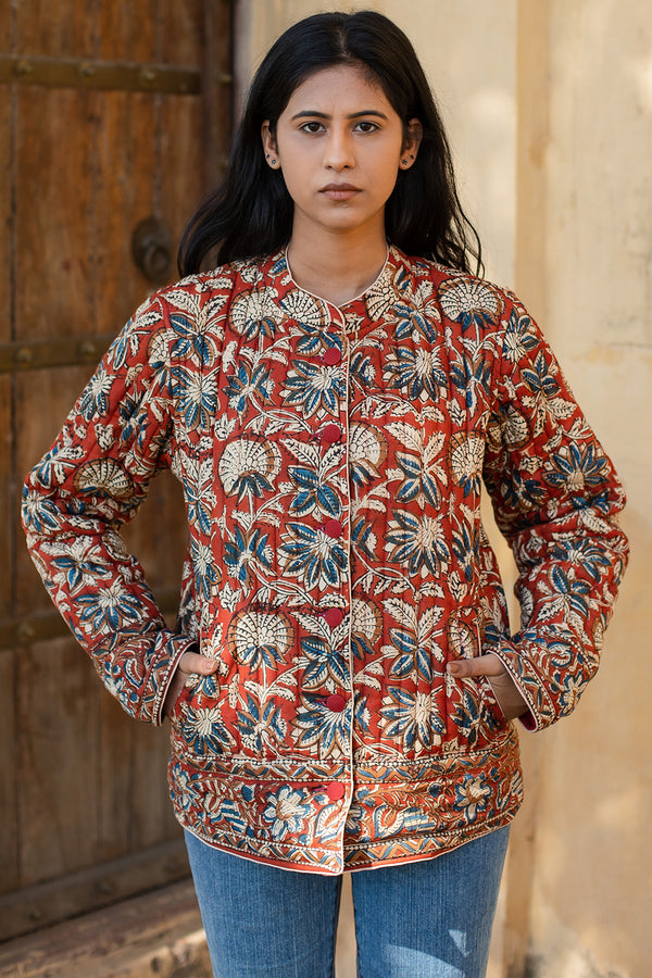 Nazreen Quilted Full-Sleeve Jacket