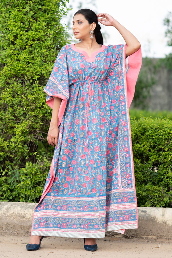 Cotton Kaftan | Rose Blush