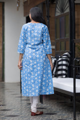 Blue Moon Cotton Kurta 1 (6846743248995)