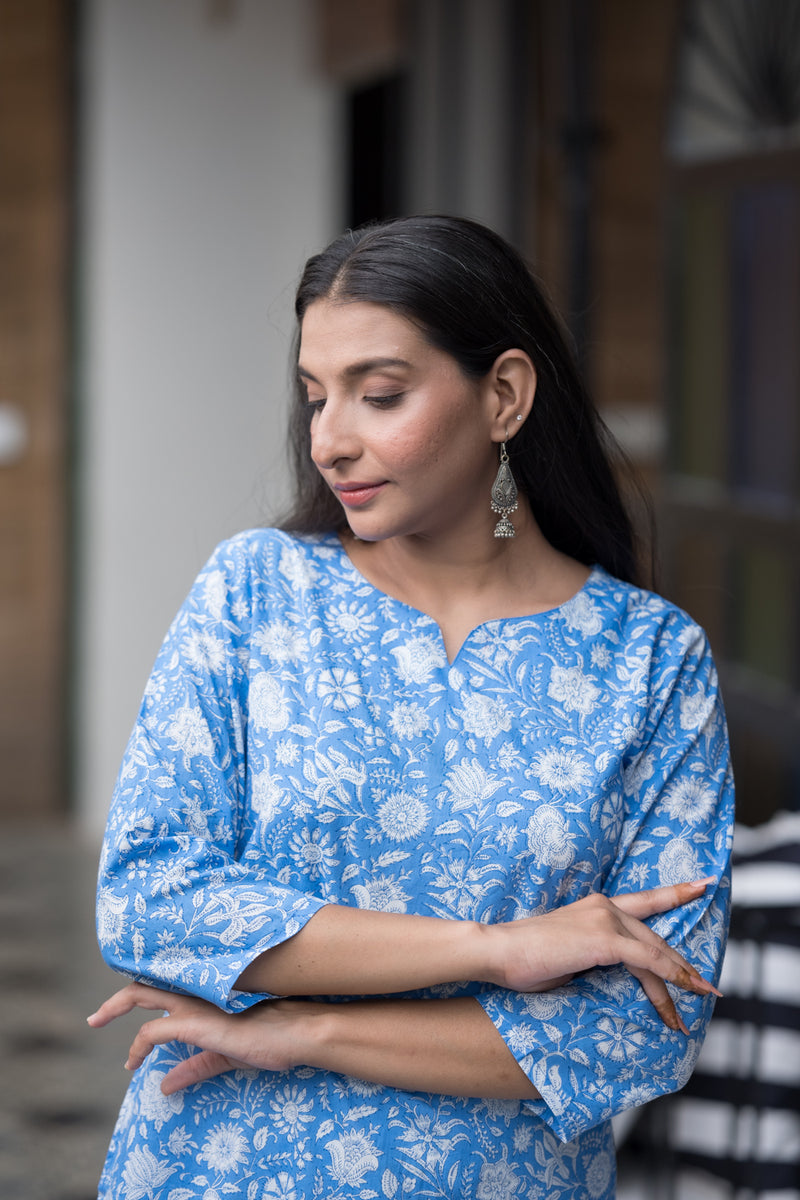Blue Moon Cotton Kurta 2 (6846743248995)