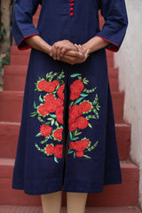 Cotton Embroidery Floral Kurti 3