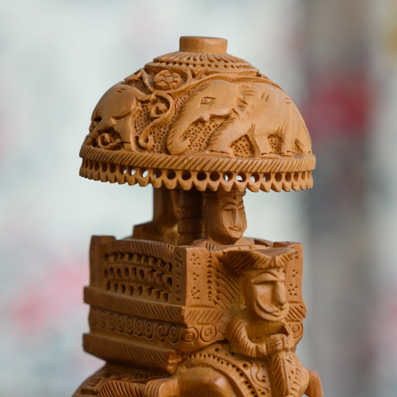 Handicraft Wood Carving Shikaar Elephant 2 (5522381185)