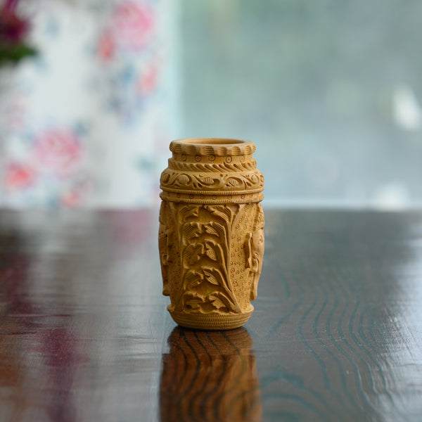 Handicraft Wood Carving Ganpati Pen Stand 1 (5522380737)