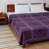 Cotton Geometric Handicraft Mirror Work Bed Cover (178830868506)