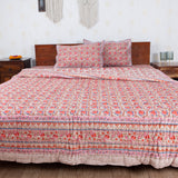 Cotton Bedding Set Light Brown Red Tulip Bel Print 2 (6831156658275)