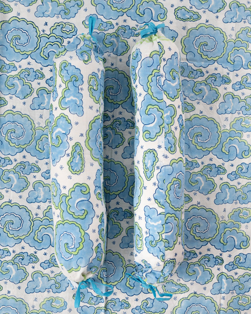 Aasmani Cotton Baby Bolster Set (6820986847331)
