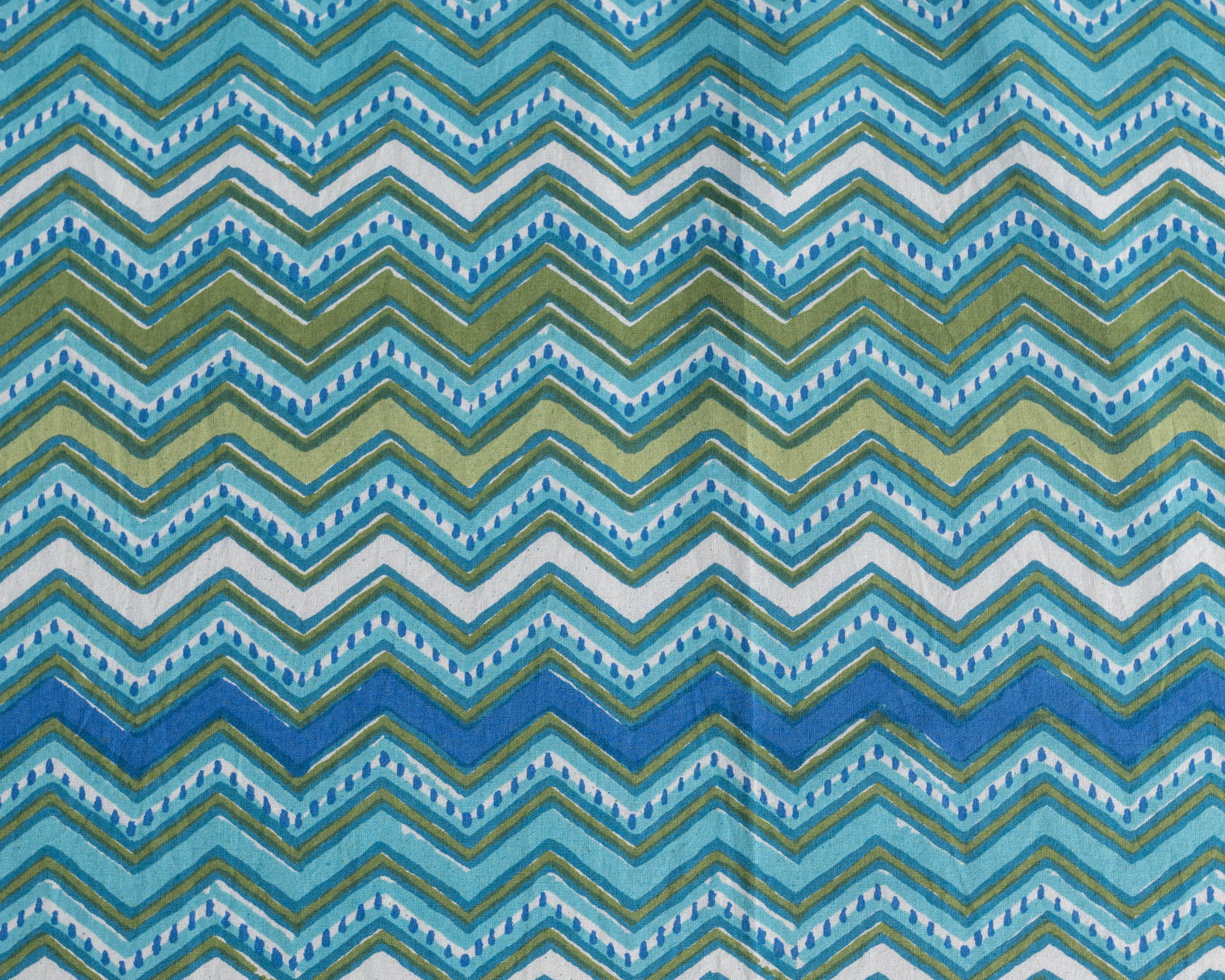 Cotton Queen Size Bedsheet Light Green Leheriya Print 3 (6741986476131)