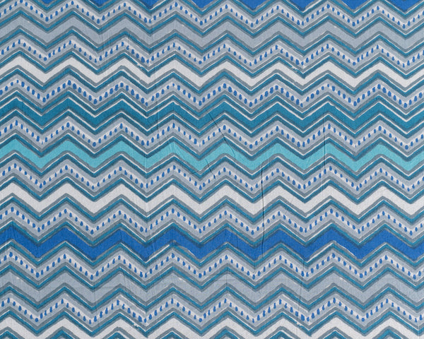 Cotton Queen Size Bedsheet Blue Grey Leheriya Print 1 (6741986508899)