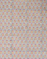 Cotton Single Bedsheet with Pillow Grey Pink Booti Block Print 3 (6820999266403)