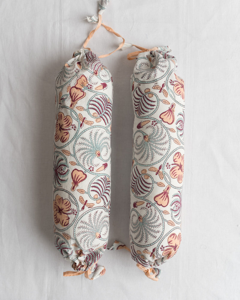Baby Bedding Set 4 Pc Peach Morpankh Block Print 3 (6742000500835)