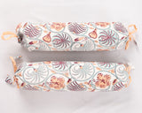 Cotton Baby Bedding Set Peach Green Floral Jaal Block Print 3 (6790495699043)