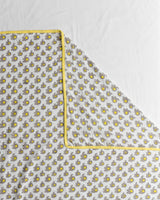 Baby Bedding Set 4 Pc Grey Yellow Baby Elephant Block Print 4 (6742000533603)