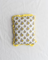 Baby Bedding Set 4 Pc Grey Yellow Baby Elephant Block Print 2 (6742000533603)