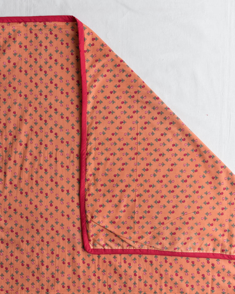 Baby Bedding Set 4 Pc Peach Pink Mangoes Print 4 (6742000730211)