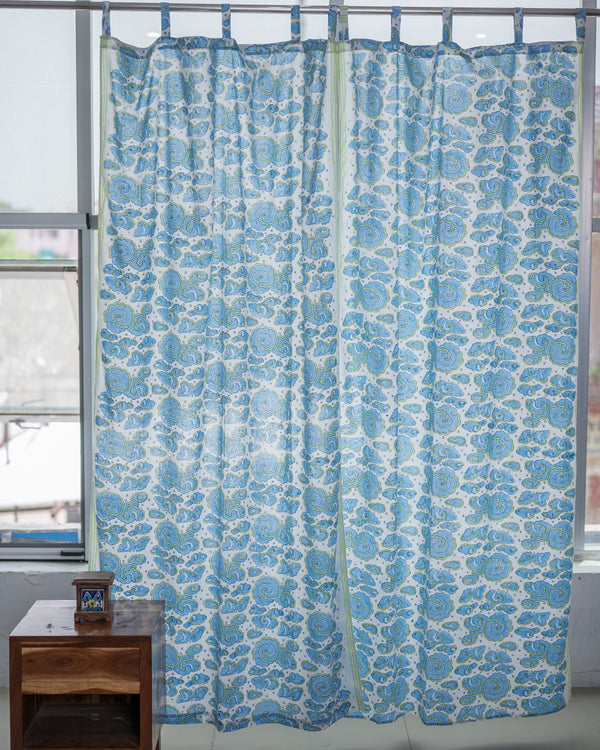 Aasmani Fine Cotton Curtain 1 (6790408011875)