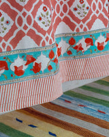 Cotton Curtain Peach Mughal Jaali Block Print2 (4776661549155)