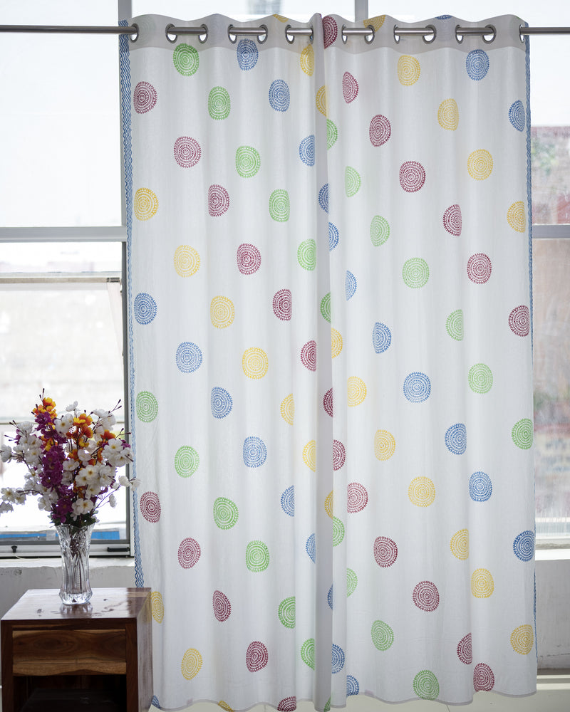 Cotton Curtain Satrangi Chakri Block Print 2 (6790432260195)
