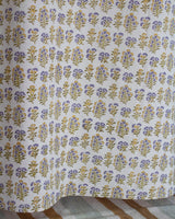 Cotton Curtain Purple Yellow Booti Block Print 2 (6647703666787)