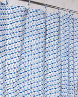 Cotton Curtain Blue Flamingoes Print (6742416654435)