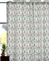Cotton Curtain Pink Green Mughal Jaali Block Print 3 (6651608268899)
