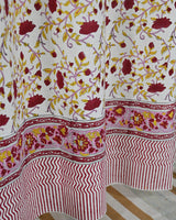 Cotton Curtain Red Yellow Jaal Block Print 2 (6668334104675)