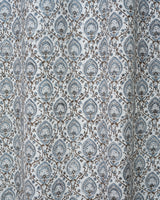 Cotton Curtain Grey Brown Leaf Jaal Block Print 2 (6647703765091)