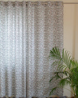 Cotton Curtain Red Green Leaf Jaal Block Print (4776662630499)
