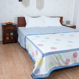 Fine Cotton Double Bed Duvet Cover Satrangi Chakri Block Print (6831154397283)
