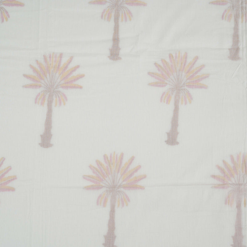 Cotton Mulmul Double Bed Dohar AC Quilt Yellow Brown Tree Boota Block Print 2 (6754987311203)