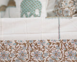 Cotton Diwan Set Teal Green Elephant Patch Work 2 (6742740729955)