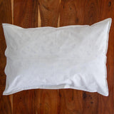 Cotton Pillow Cover White Grey Cedar Block Print 1 (6543379464291)