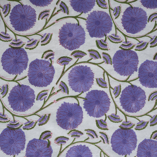 Sophia Handblock Print Cotton Tablecloth (6867395936355)