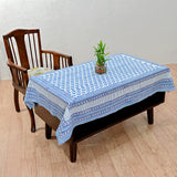 Cotton Table Cover Blue Booti Block Print (6691625533539)