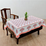 Cotton Table Cover Orange Tree Block Print 4 (6691625631843)