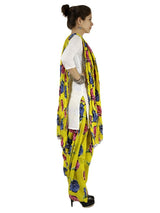Cotton Salwar with Dupatta Floral Print (6645345281)